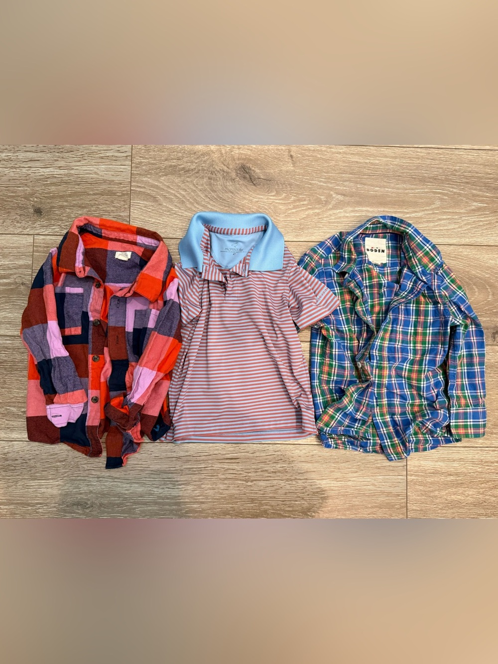 Size 4/4T Blue Rooster Properly Tied and Mini Boden Boys Shirts